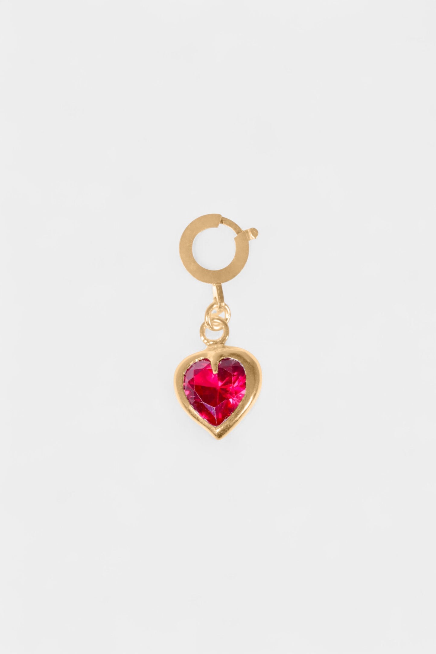 Ruby Heart Charm