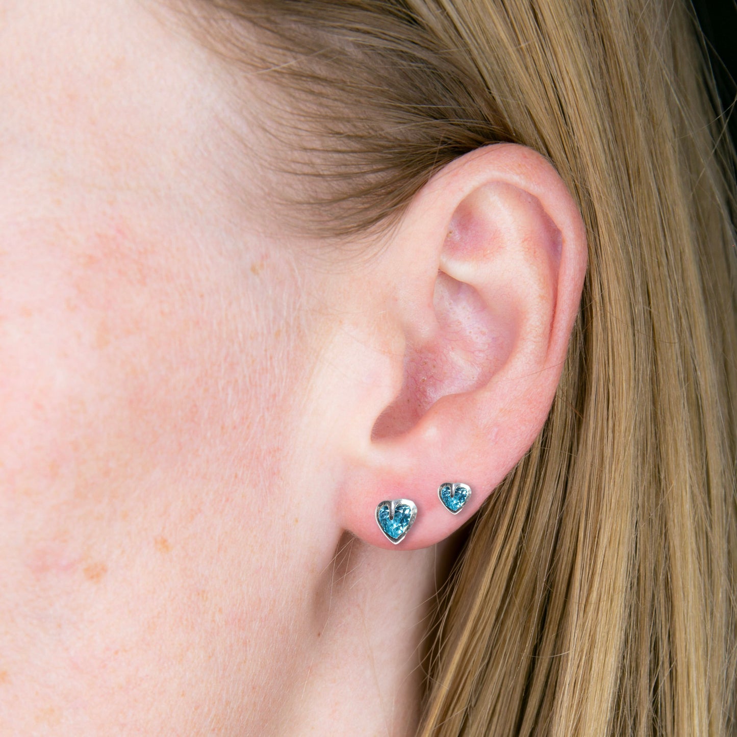 Tiny Heart Studs