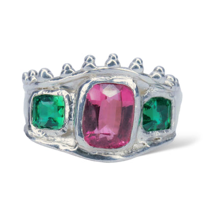 Tourmaline Sandwich Ring