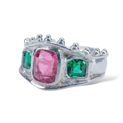 Tourmaline Sandwich Ring