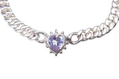 Limited Edition Lilac Chained Heart Necklace