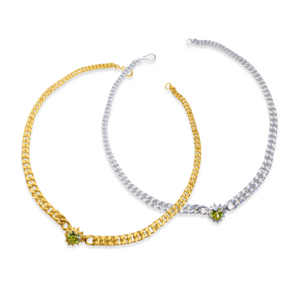 Limited Edition Lime Chained Heart Necklace