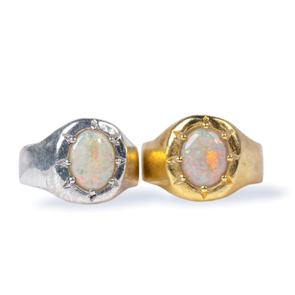 Opal Star Signet