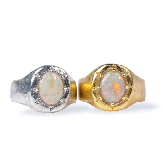 Opal Star Signet