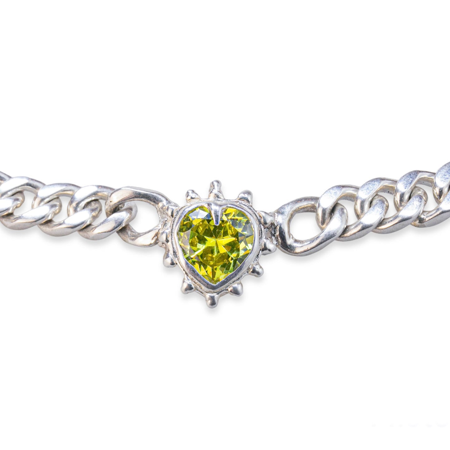 Limited Edition Lime Chained Heart Necklace