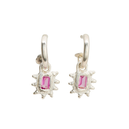 Sapphire Hoop Studs