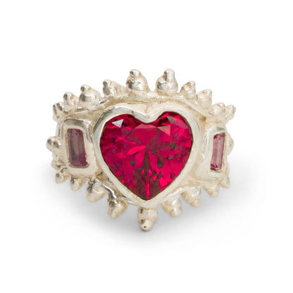 Ruby Heart Ring