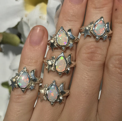Milky Way Opal Ring