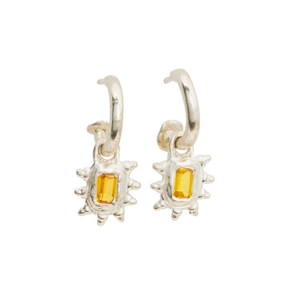 Sapphire Hoop Studs