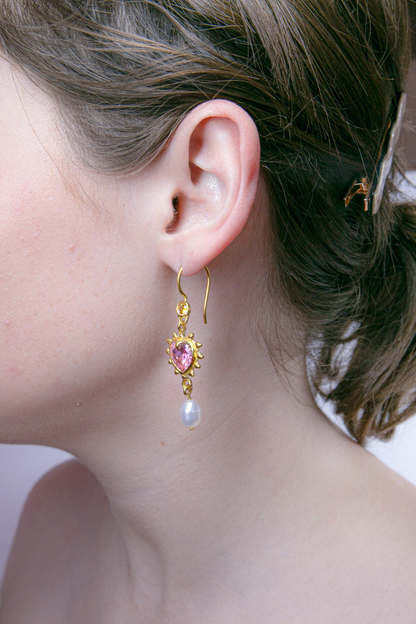 Limited Edition Pink I Love Pearls Earrings