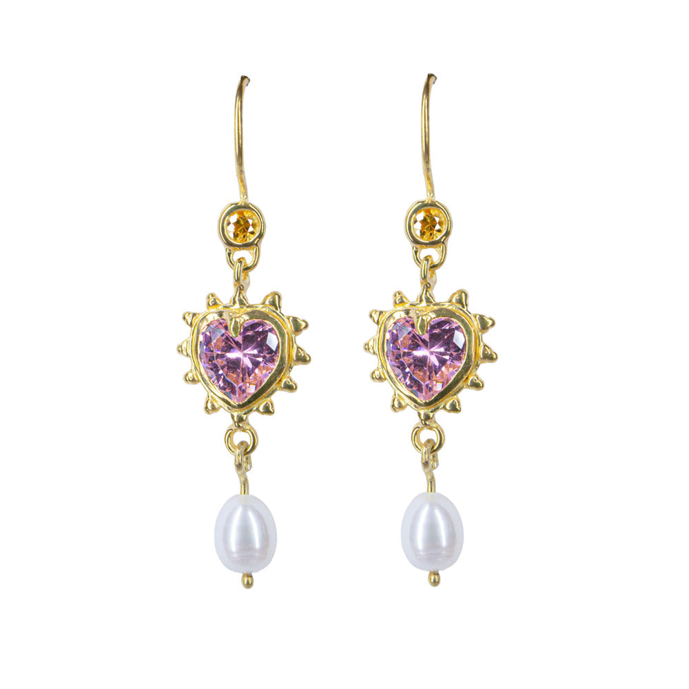 Limited Edition Pink I Love Pearls Earrings