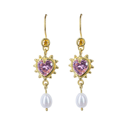 Limited Edition Pink I Love Pearls Earrings